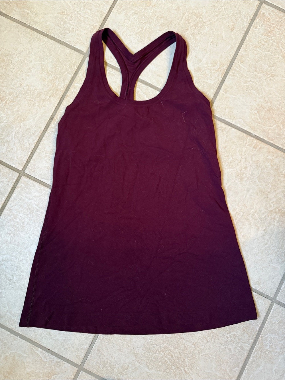lululemon athletica Women's Maroon Racerback Tank